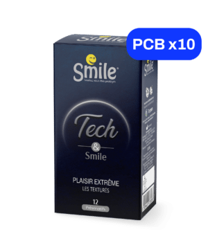 10 boîtes de 12 préservatifs Texturés Tech & Smile®