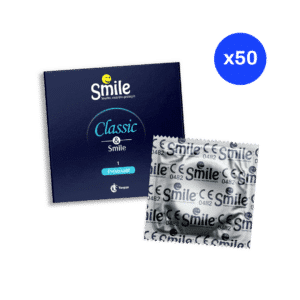 Pochettes Classic & Smile® - Pack de 50 pochettes avec 1 préservatif externe